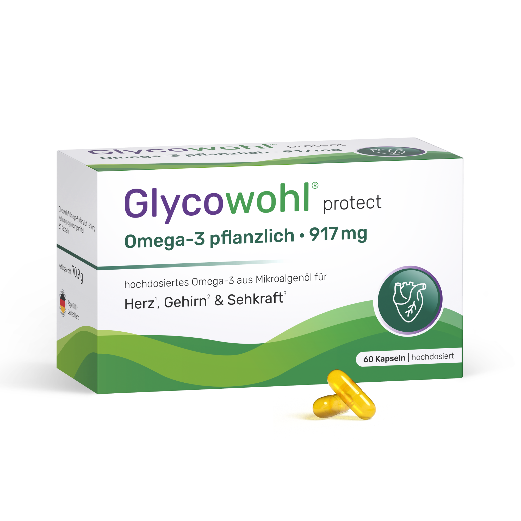 Glycowohl® Omega-3 pflanzlich · 917 mg