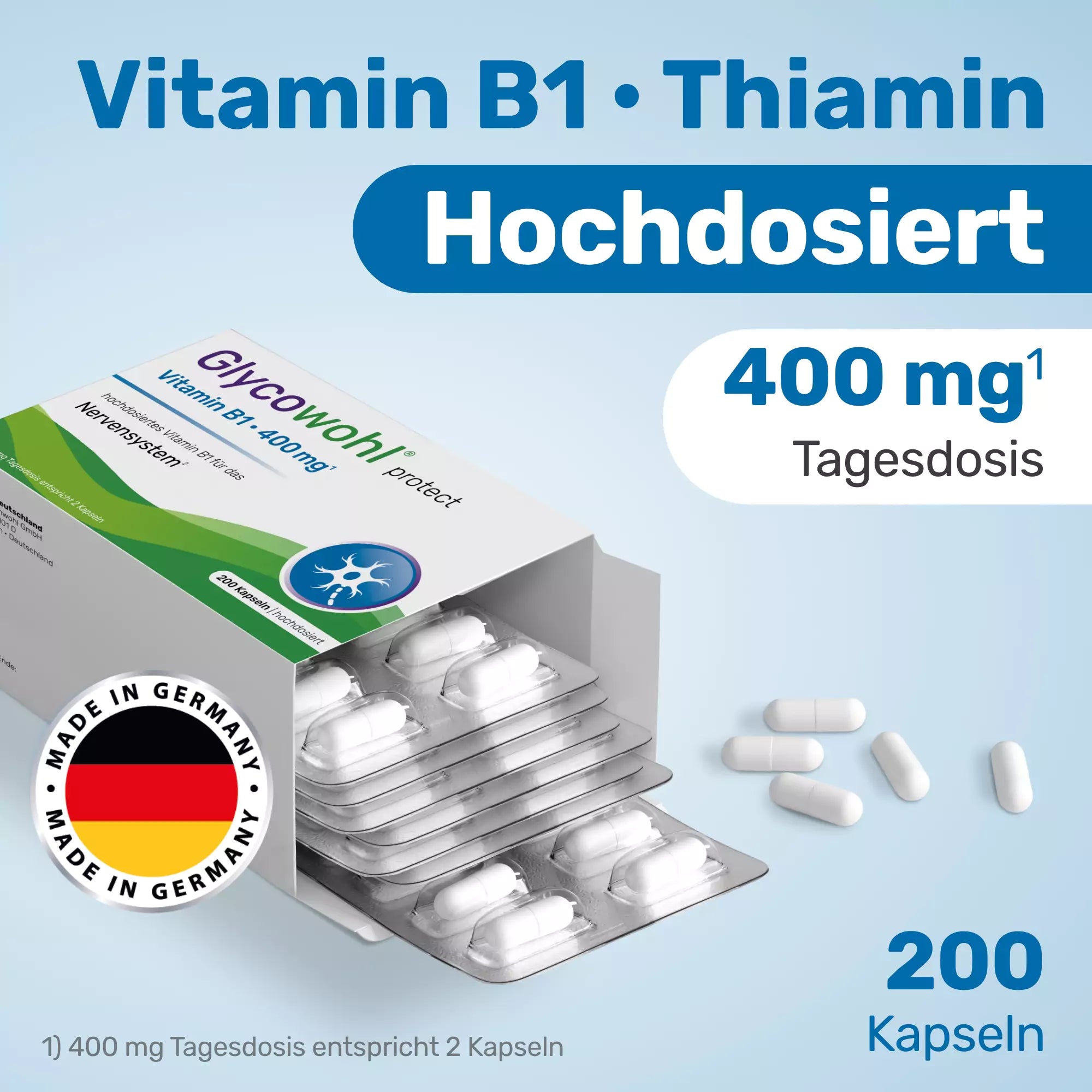 Vitamin B1 Kapseln · 400 mg¹