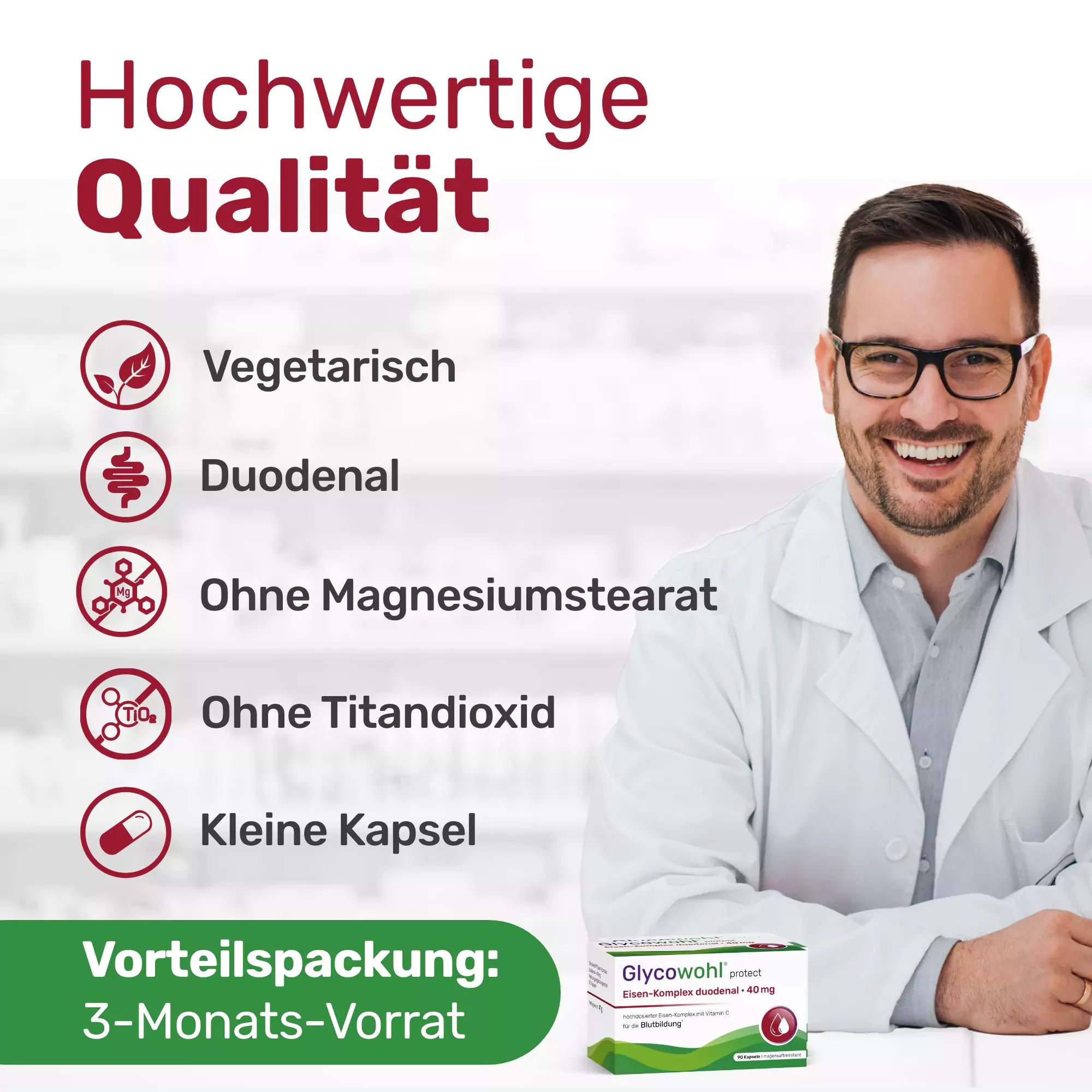 Eisen-Komplex Kapseln duodenal · 40 mg magensaftresistent