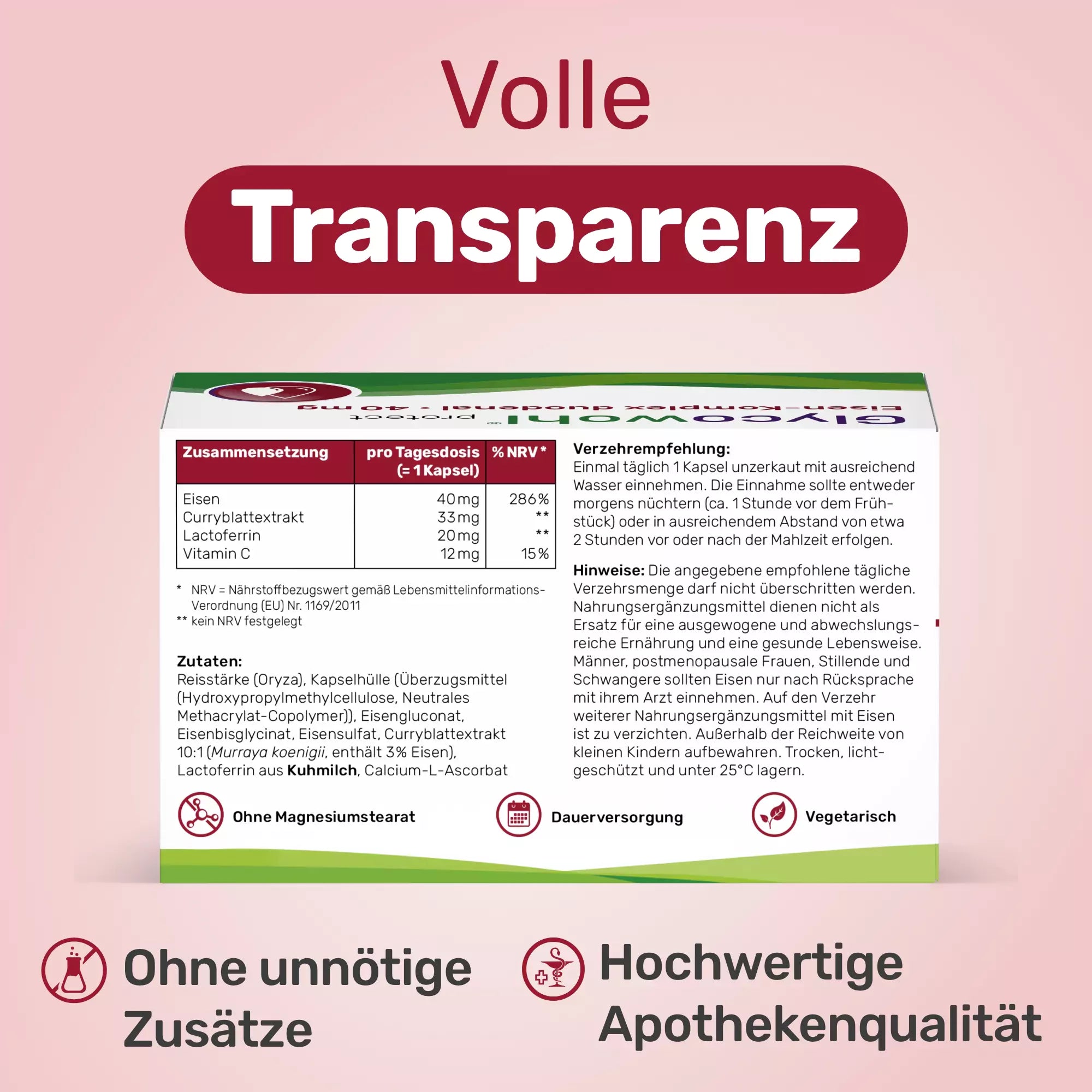 Eisen-Komplex Kapseln duodenal · 40 mg magensaftresistent