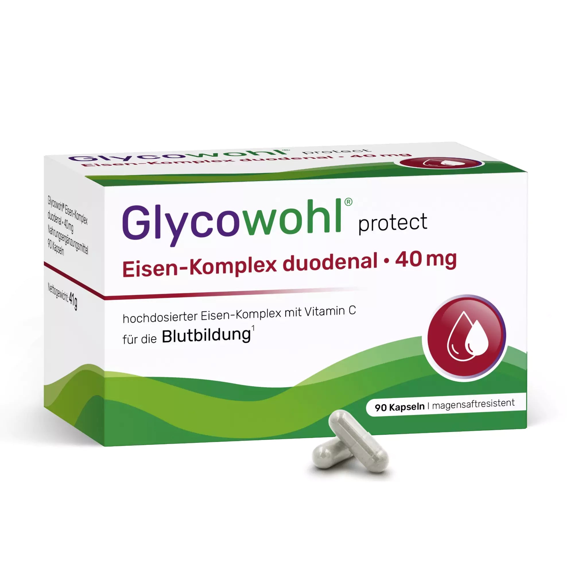Eisen-Komplex Kapseln duodenal · 40 mg magensaftresistent