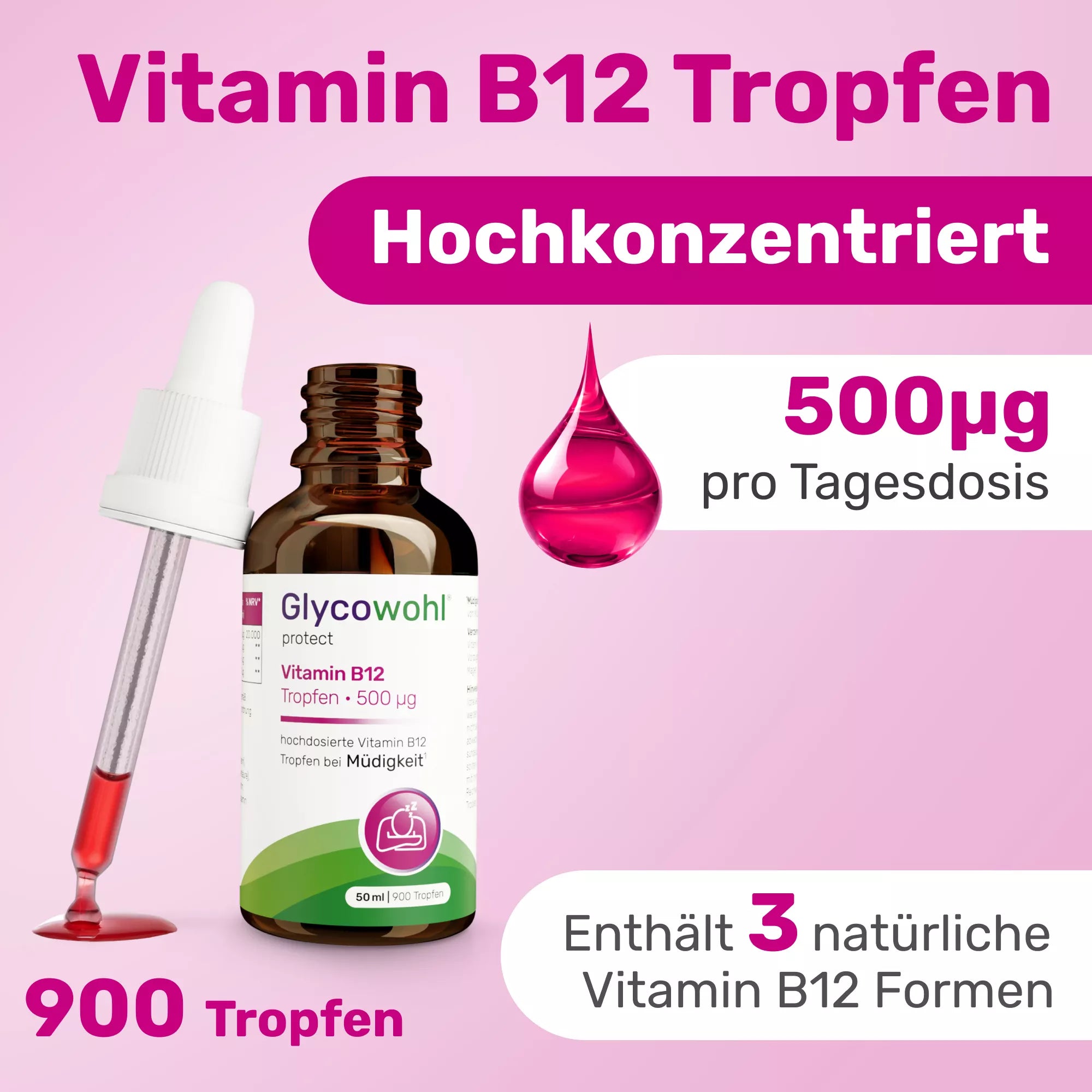 Vitamin B12 Tropfen • 500 µg